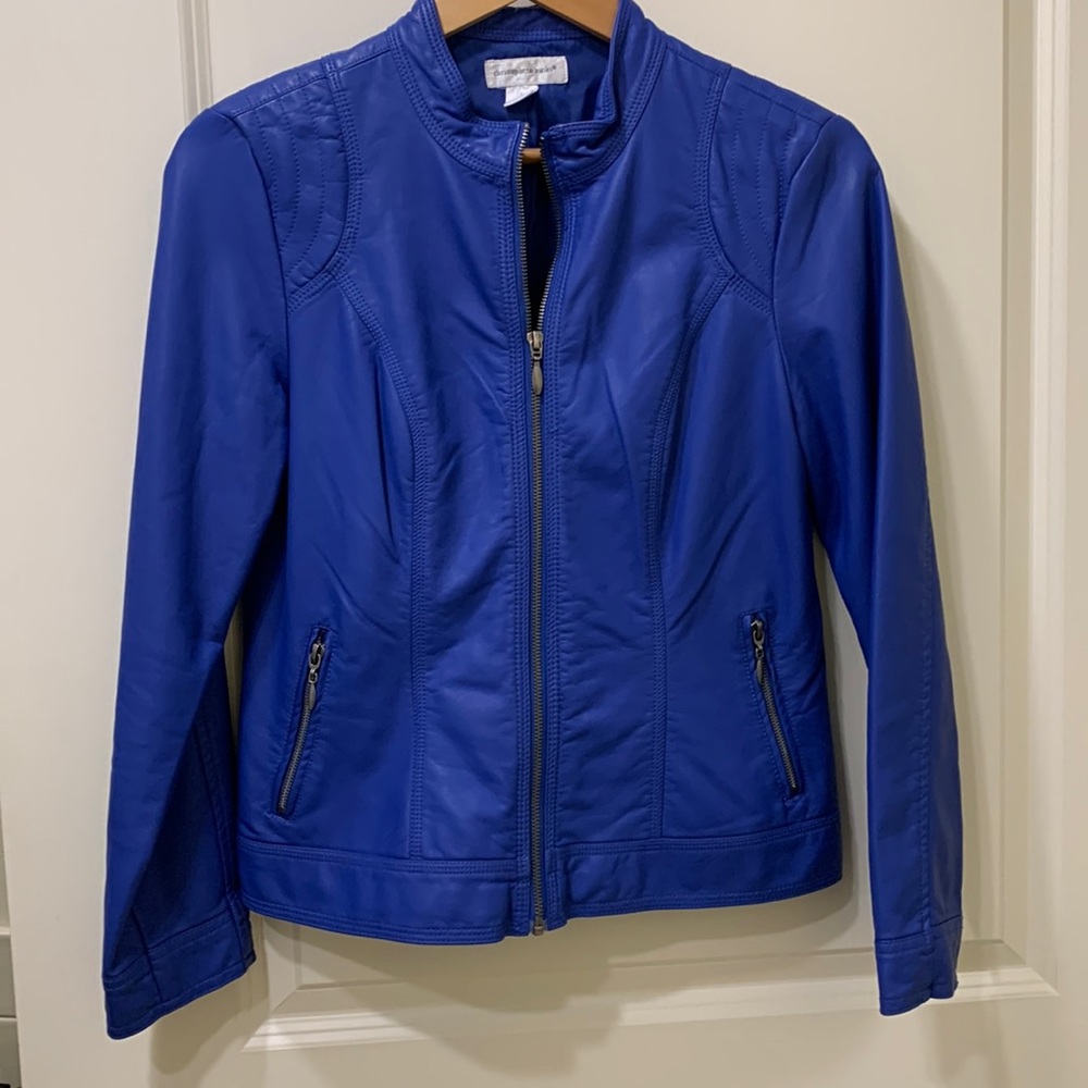 Christopher Banks pleather jacket